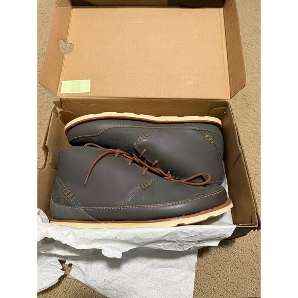 Chaco Mens Leather Thompson Chukka Hiking Boot Shoe Dark Gull Gray NEW Size 9 main image 8